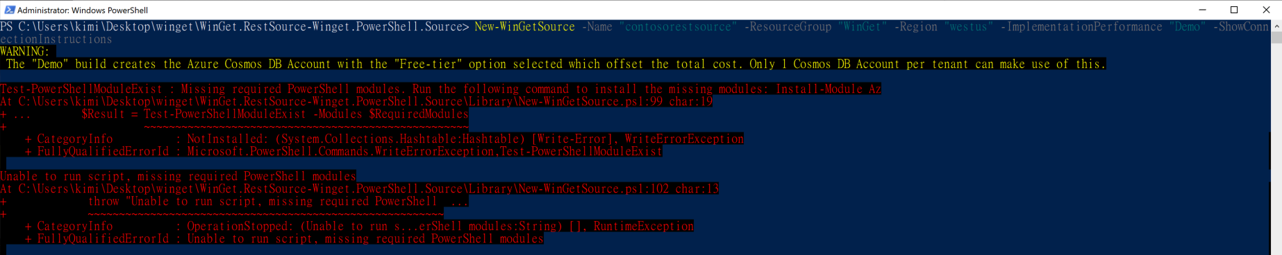 New-WinGetSource-Error