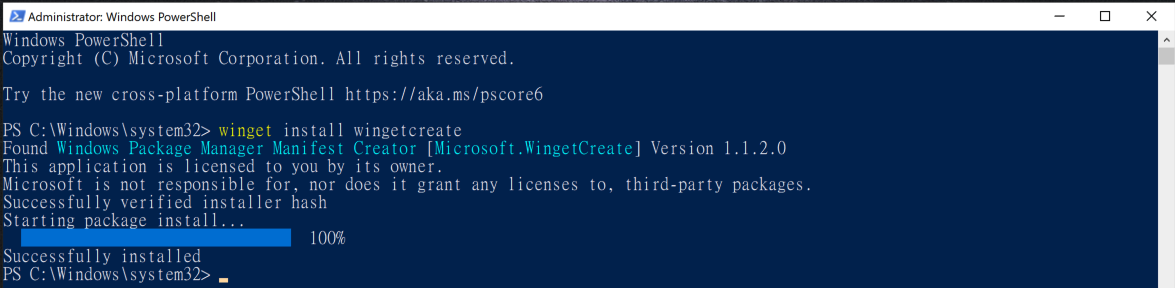 wingetcreate